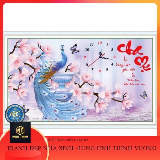 Tranh đính đá 5d tự làm cha mẹ vs260