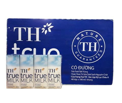 Sữa Tươi TH true Milk Hộp 180ml ( Thùng 48 hộp )