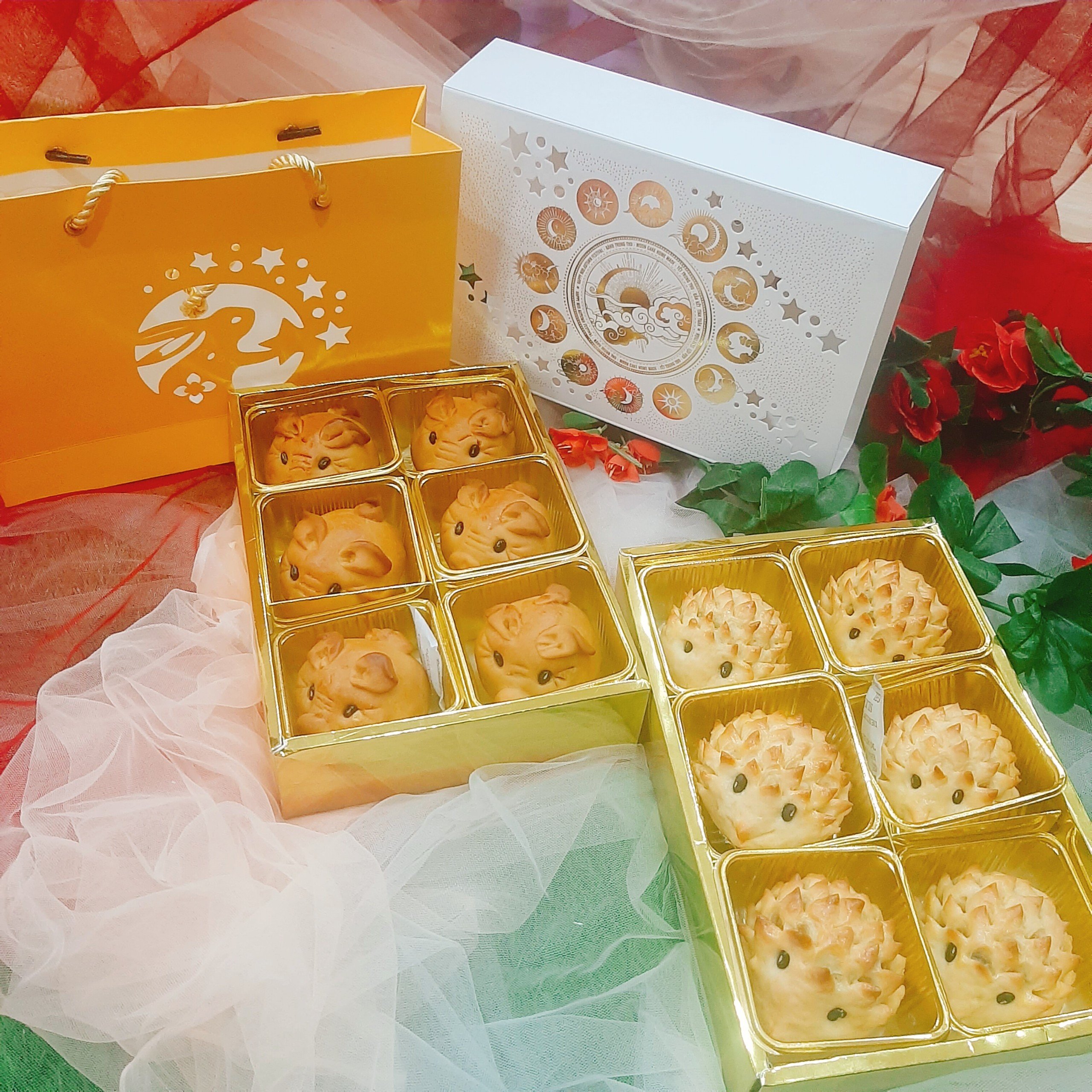 Hộp trung thu 68 - hộp đựng bánh trung thu 85g - 100g