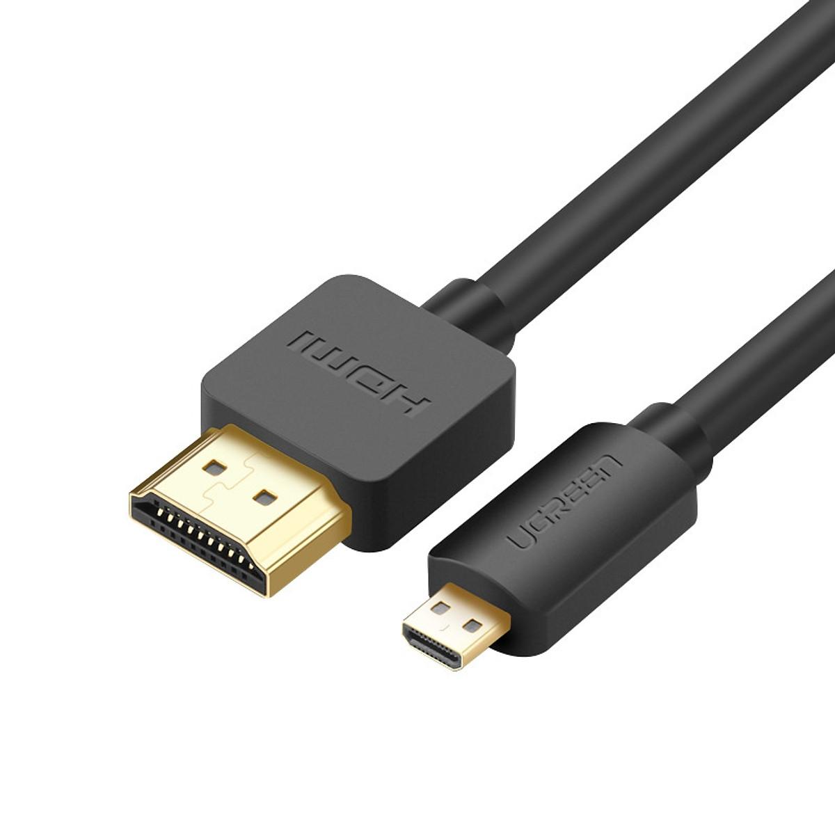 Cáp chuyển đổi tín hiệu Micro HDMI sang HDMI Ugreen 30102 (dài 1.5m) Chính Hãng