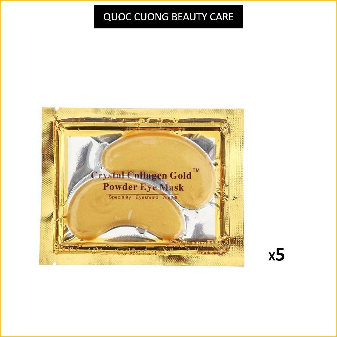 [HCM]Mặt nạ mắt Collagen  pha lê vàng cho mắt thâm