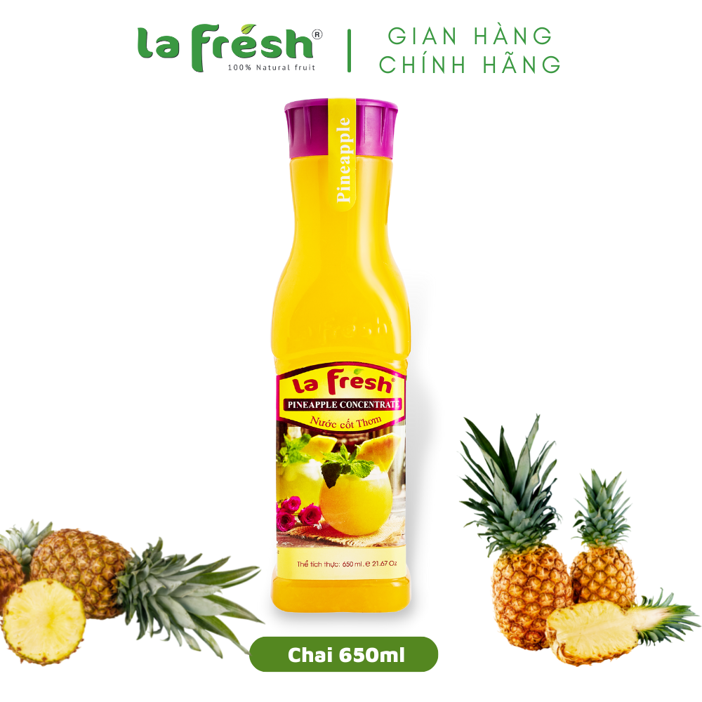 [HCM]Nước Cốt Thơm Lafresh Đà Lạt 650ml