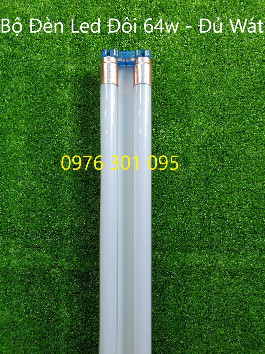 [ 2 Bộ ] Đèn Led Đôi 1m2 64w siêu sáng (1 máng & 2 bóng) [Đủ Wat]
