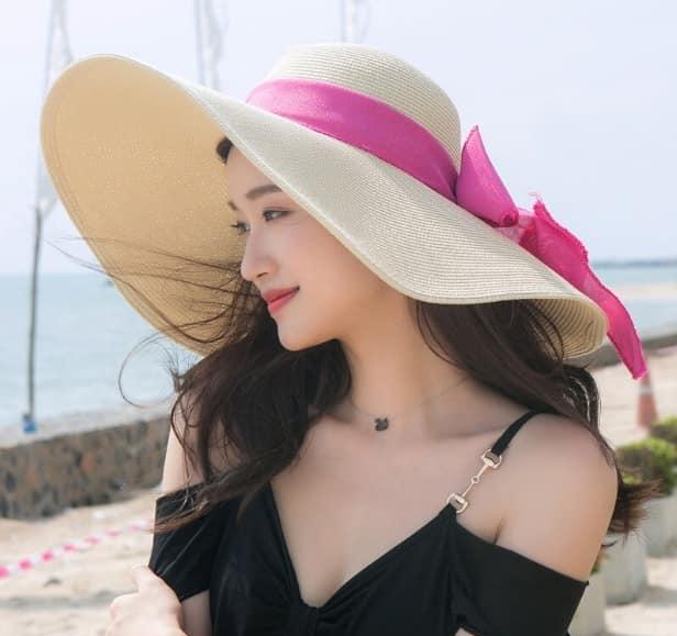 [HCM]mũ nón cói rộng vành đi biển đẹp