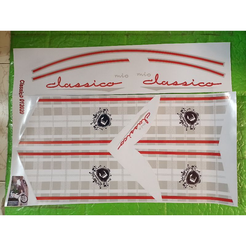 Bộ tem mio Classico màu trắng bạc hàng nhập Thái Lan