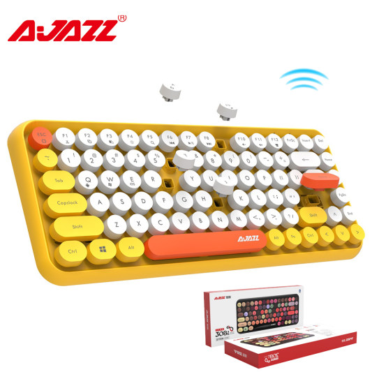 Đại lý Bàn Phím Răng Xanh AJAZZ 308i Nắp Chìa Khóa Tròn Kết Nối Răng Xanh 10M giá rẻ 462212644_VNAMZ-862896143