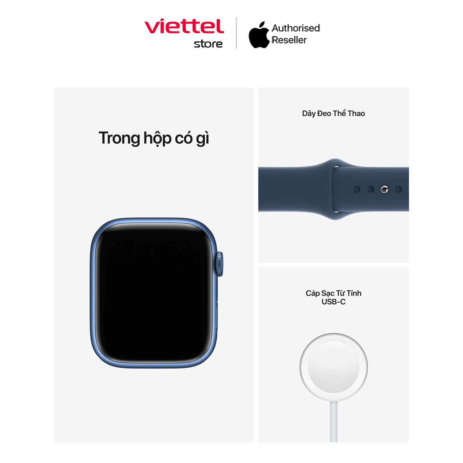[Trả góp 0%] Apple Watch Series 7 GPS Chính hãng (VN/A) [Viettel Store]