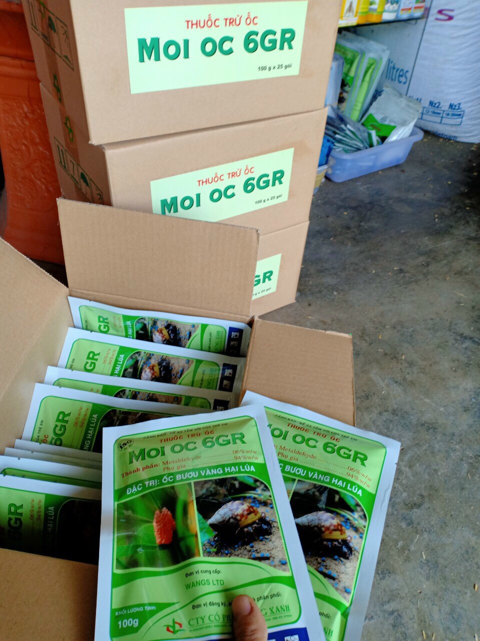 sản phẩm diệt ốc Moi Oc 100gr