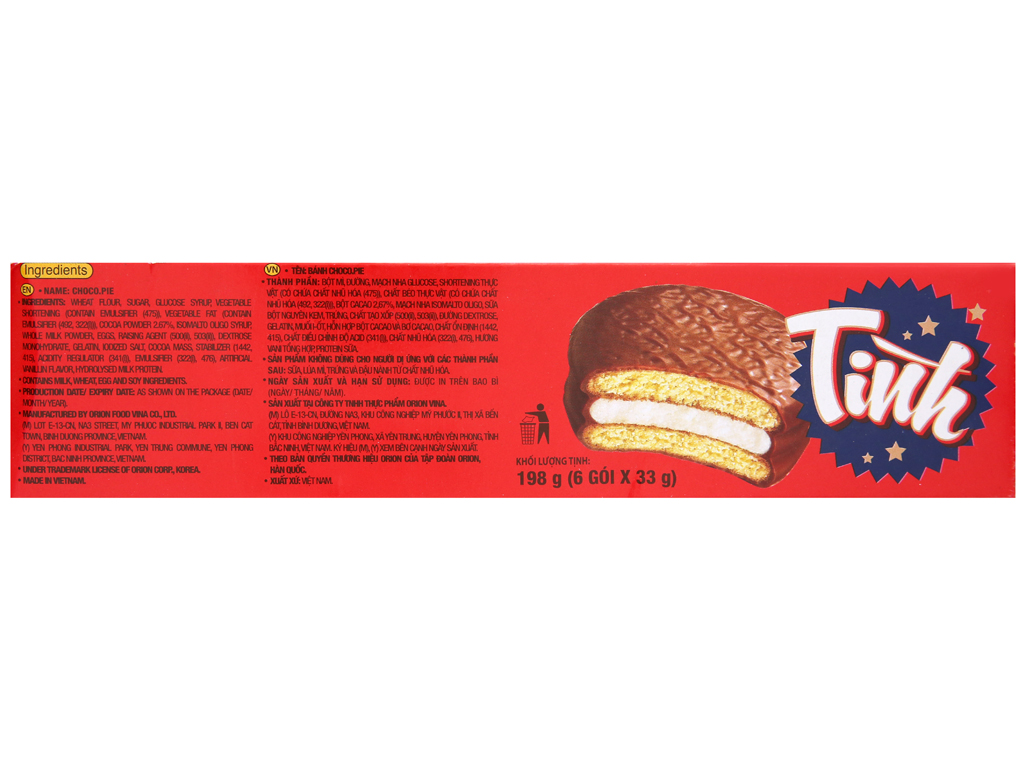 [HCM]Bánh Choco-pie Tình hộp 198g (6 cái)