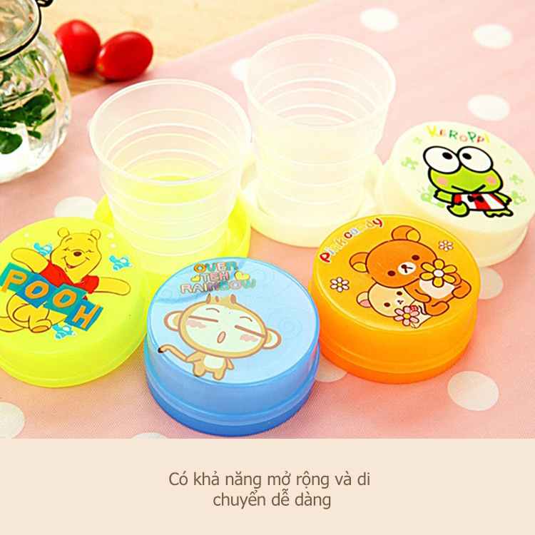 Cốc Nhựa Gấp Gọn Dùng ĐI phicnic Du Lịch