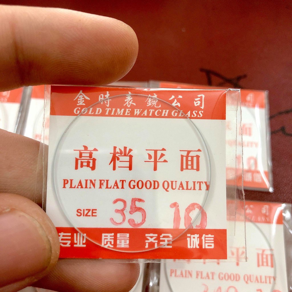 Mặt kính thường dày 1.0mm thay cho các loại đồng hồ loại giá rẻ