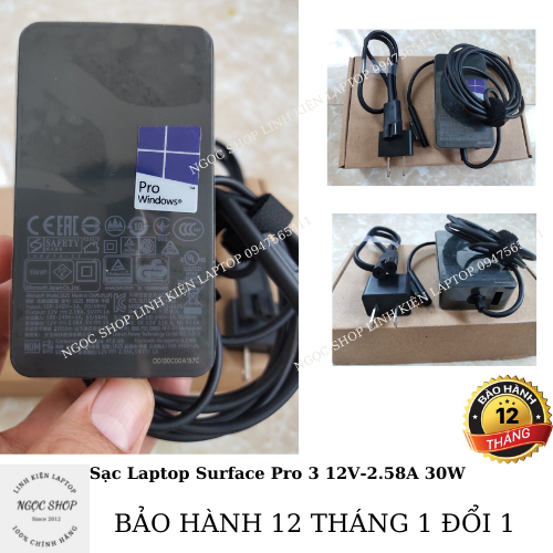 Sạc Surface Pro 3 15V-2.58A 44W Microsoft Surface Pro 3/ Surface Pro 4