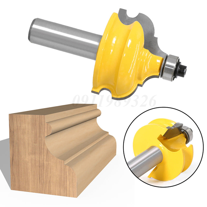 Mũi phay gỗ mũi soi phào chỉ nóc tủ cốt 12.7mm