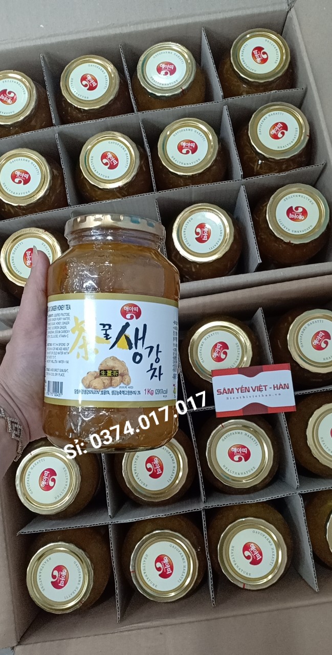 [HCM]MẬT ONG GỪNG HÀN QUỐC - HŨ 1KG