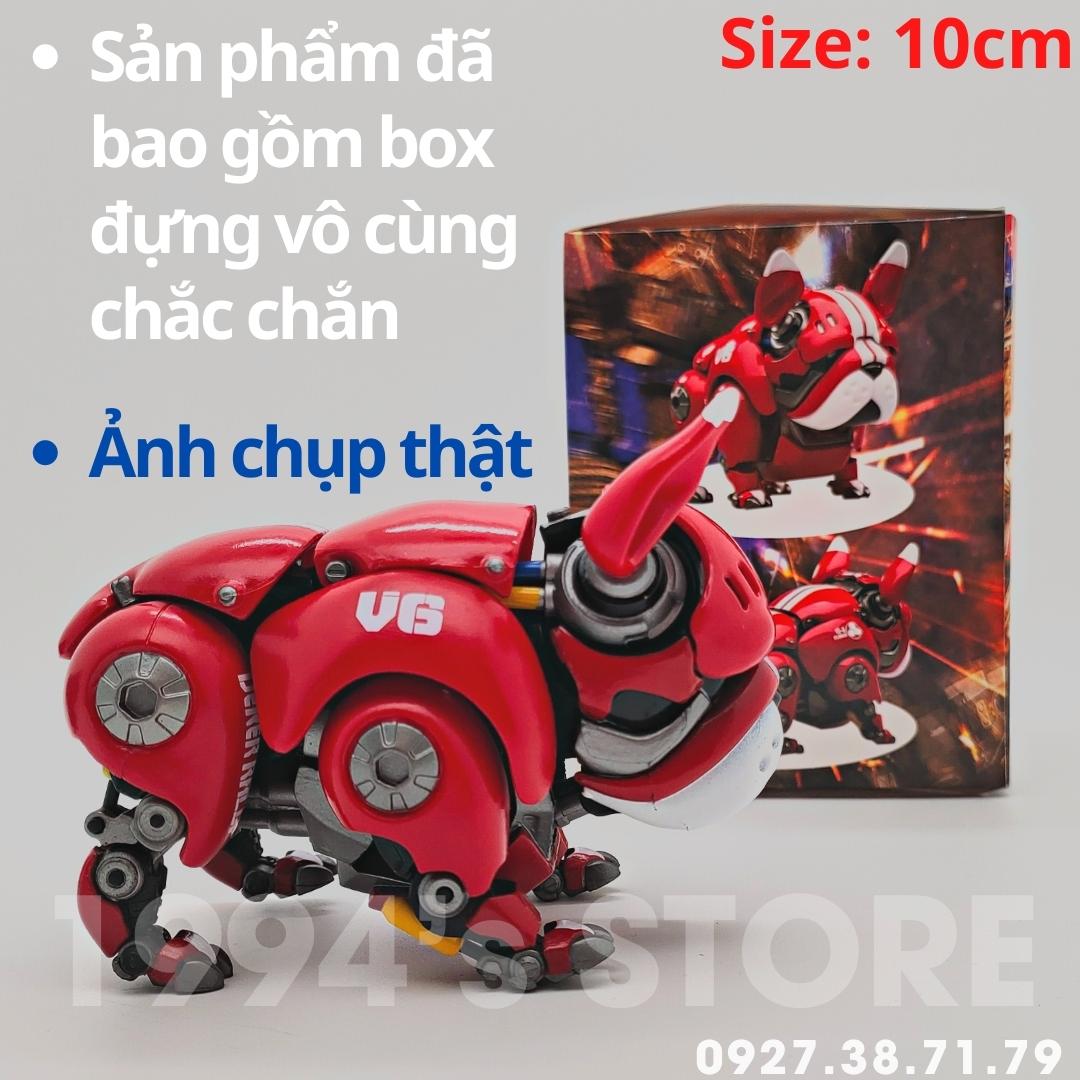 Mô hình figure hwj rambler robot bulldog - robot bull dog mechanical - cute pet dog - mô hình trang trí decor