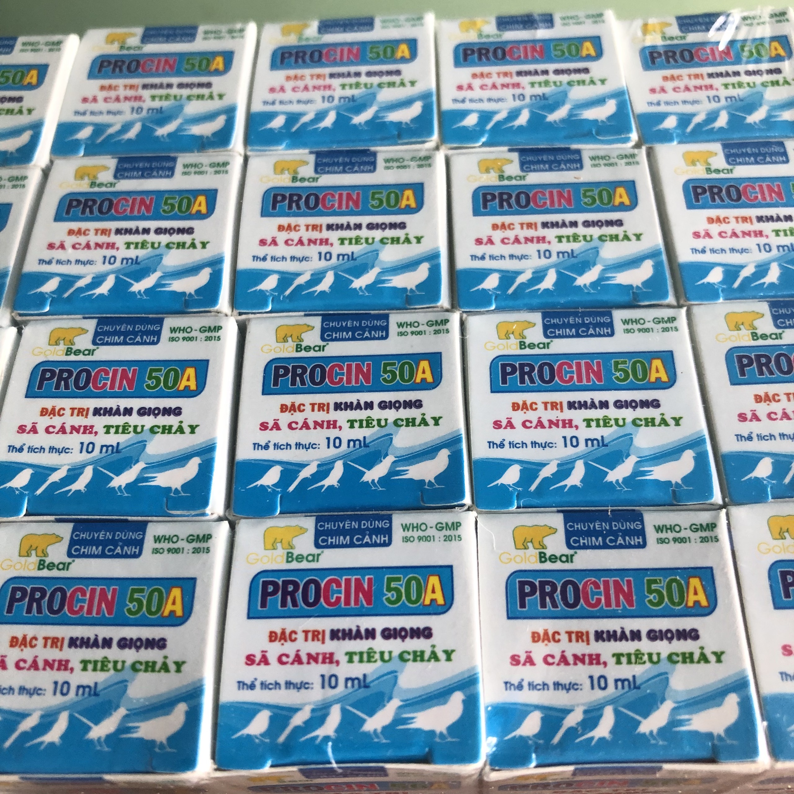 Procin 50a lọ 10ml tiêu chảy, sã cánh