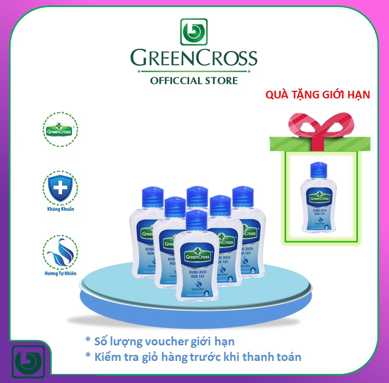 Combo 6 chai Nước Rửa Tay GREENCROSS  - chai 100ml
