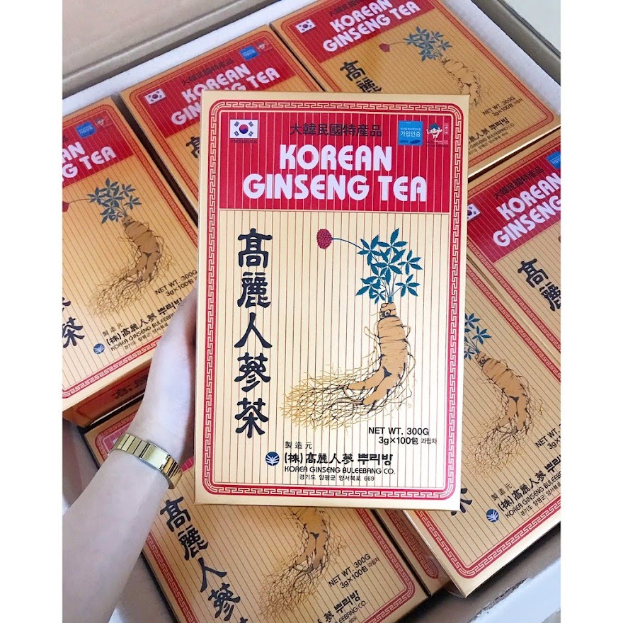 Trà Sâm Hàn Quốc Korean Ginseng Tea - Hộp 100 Gói