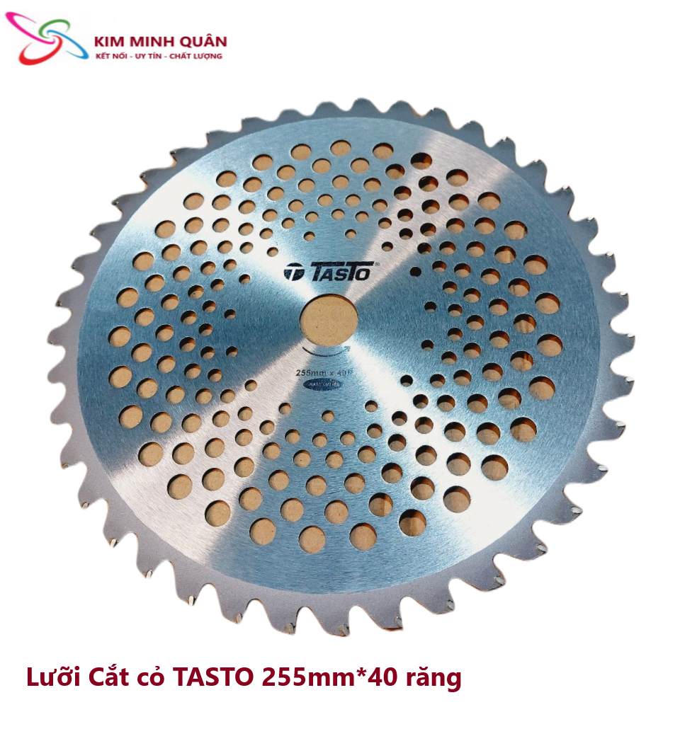 Lưỡi cắt cỏ 255mm*40r lưỡi hợp kim siêu sắc bén tasto