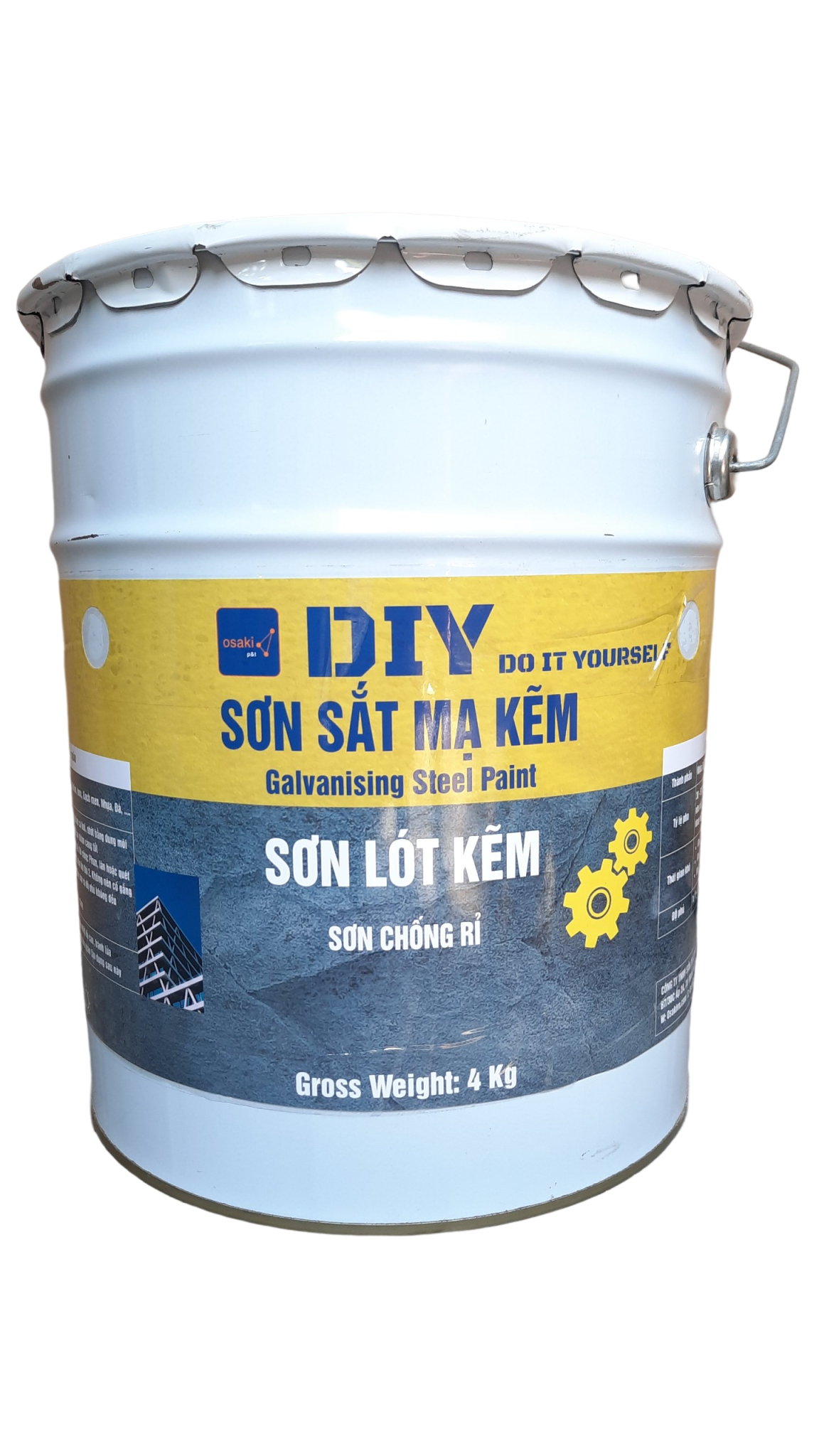 SƠN LÓT SẮT MẠ KẼM, SƠN CHỐNG RỈ 1K EPOXY  (1 THÀNH PHẦN, 17.5 Kg/Thùng) - XINGFA/ DIY