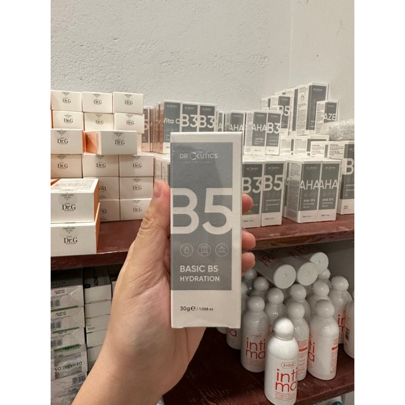 Tinh Chất B5 Basic Hydration 5% DrCeutics Cho Da Dầu Mụn 30ml 100ml