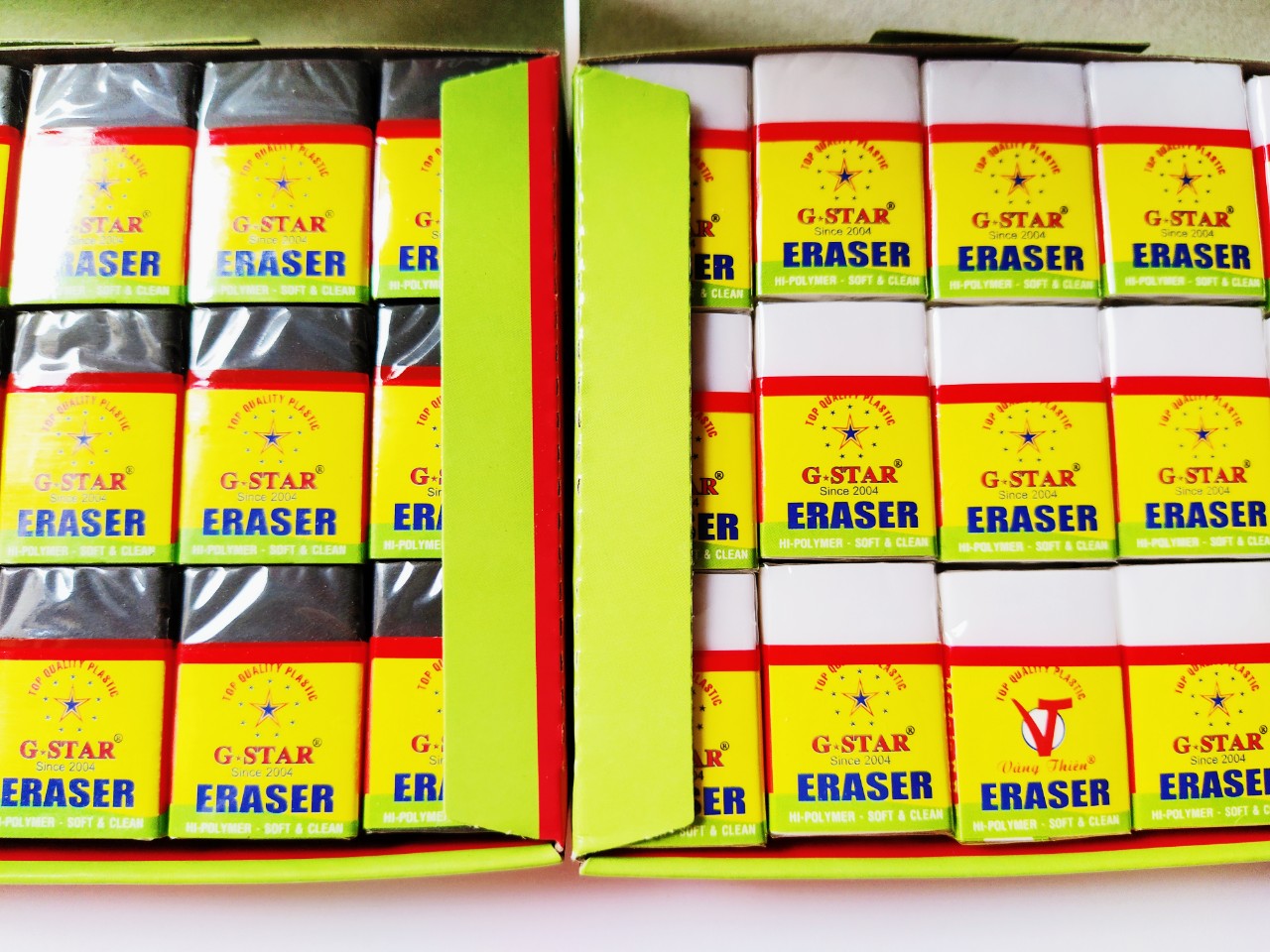 Gôm GTAR 207- Trắng + Đen (Combo 10 viên 2 màu)