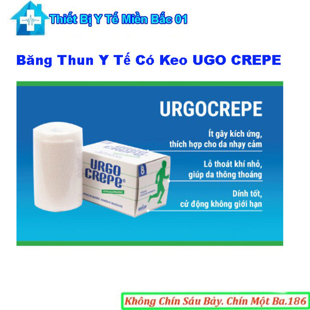 Băng Thun Có Keo Urgo Crepe 6cm,8cm,10cm