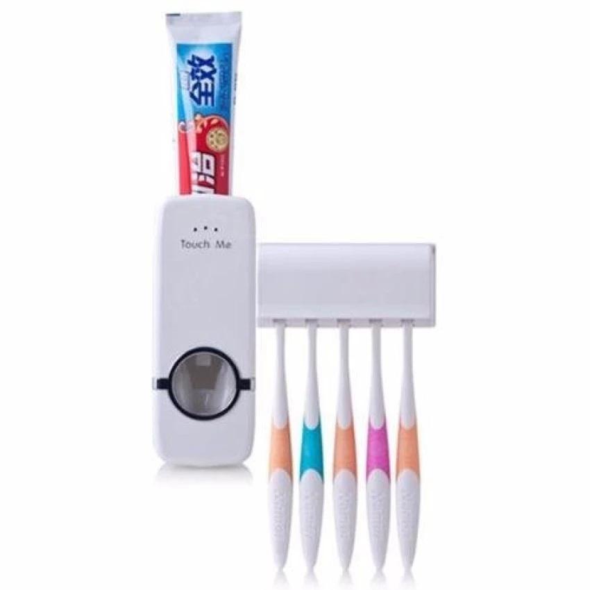 Freeship max - kệ để bàn chải + dụng cụ lấy kem đánh răng touch me - bấm là mua