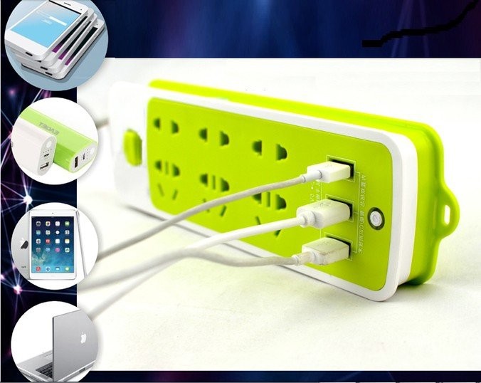 [HCM]Ổ CẮM ĐIỆN 9 PHÍCH CẮM 3 CỔNG USB