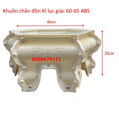 KHUÔN ĐÔN CHÂN QUỲ DÙNG CHO LỤC GIÁC 58 - 60 - 65 ABS