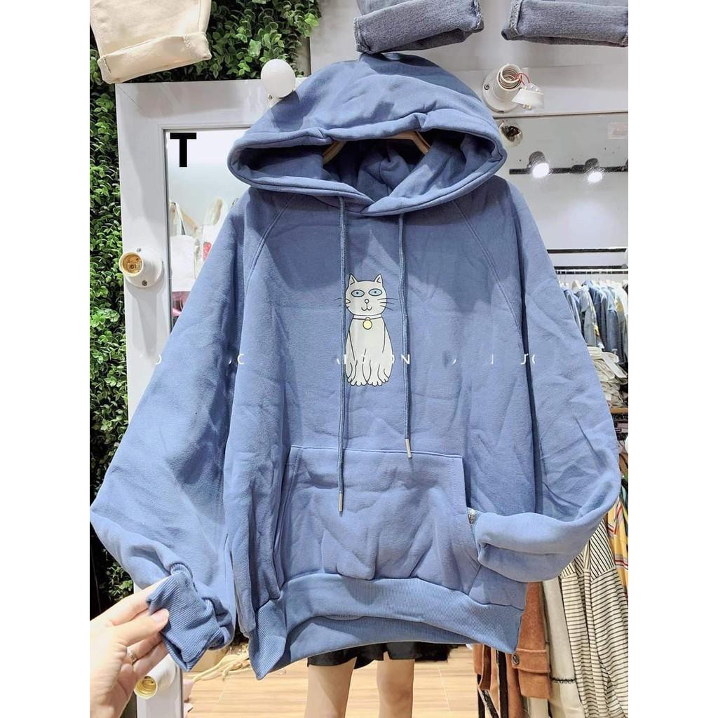 Áo hoodie mèo đeo chuông dtr1119