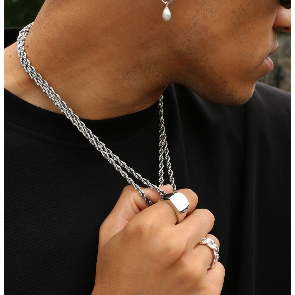Vòng cổ Chain Titanium - Thép Titan KHÔNG GỈ - ODIN
