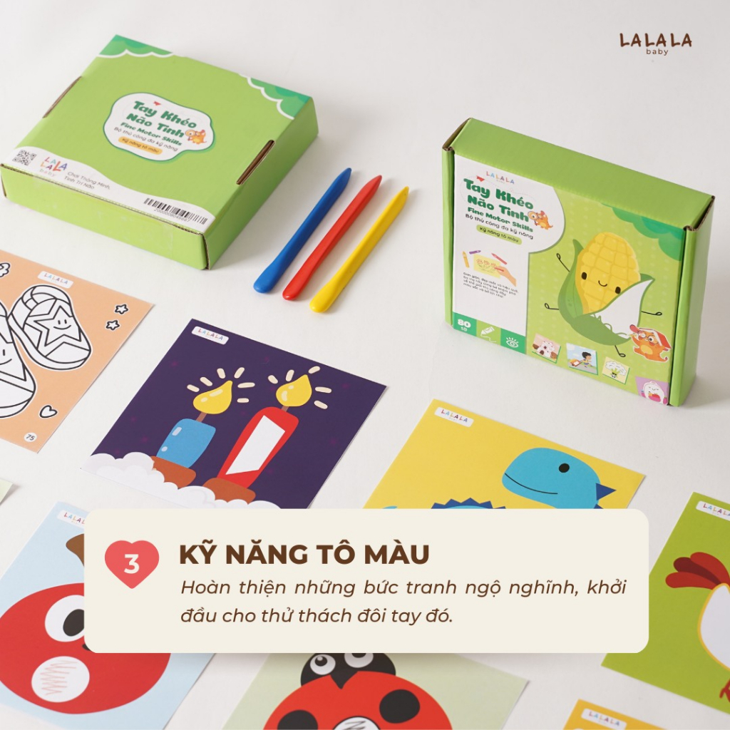 Bộ đồ chơi cắt dán thủ công cho bé Lalala Baby