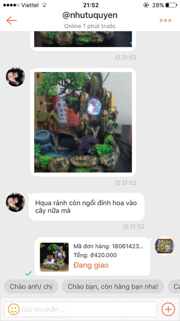 Thác nước phong thuỷ mẫu 1
