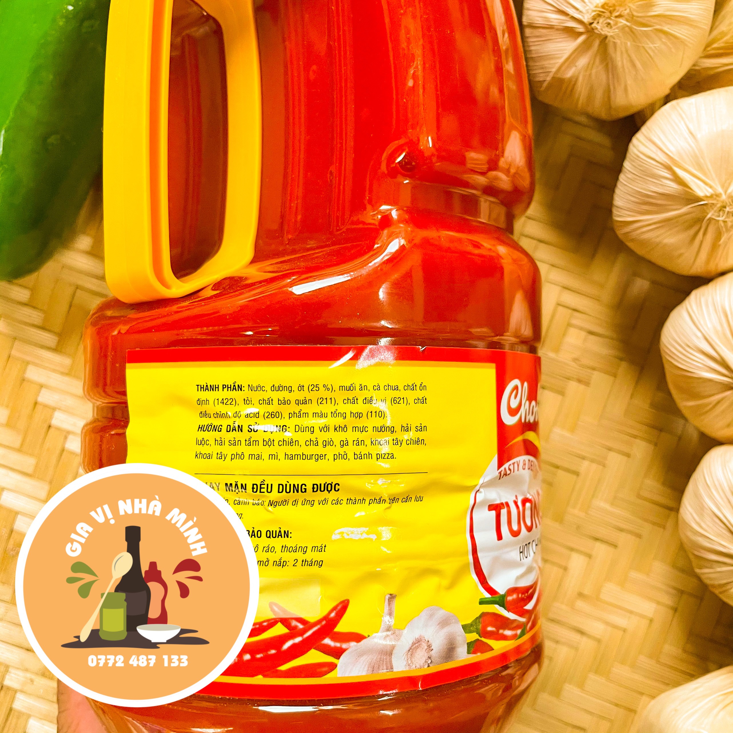 TƯƠNG ỚT CHOLIMEX - TRỌNG LƯỢNG (2,1kg)