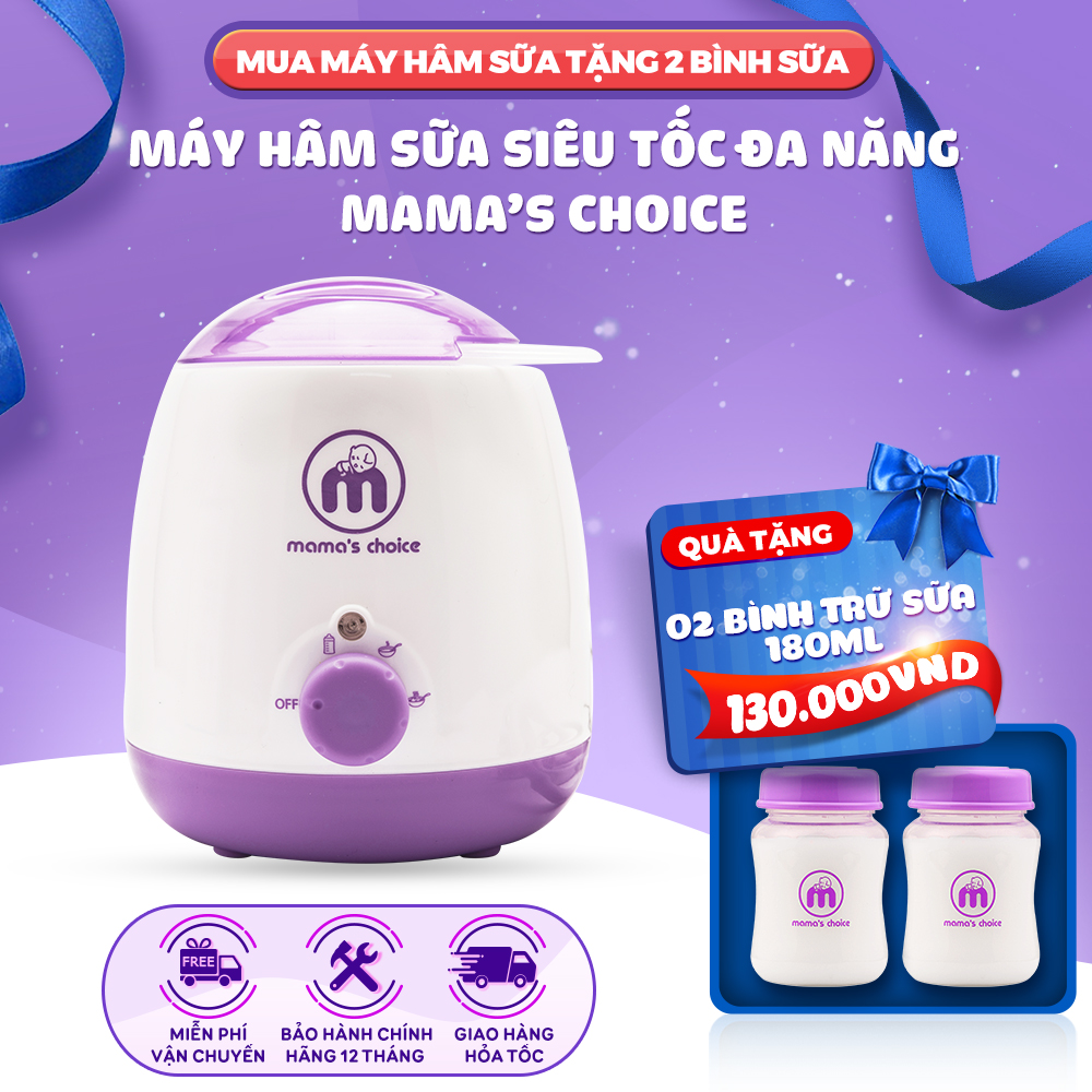 Máy Hâm Sữa Siêu Tốc Đa Năng Mama s Choice Hâm Nóng Sữa Thức Ăn và Tiệt