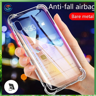 Ốp lưng trong suốt chống sốc viền màu cho samsung galaxy a01 core