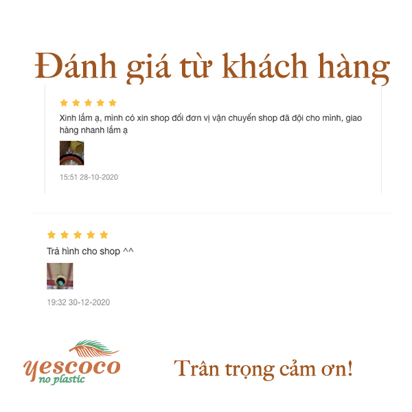 Hang Hamster gáo dừa tròn Yescoco Xưởng SX