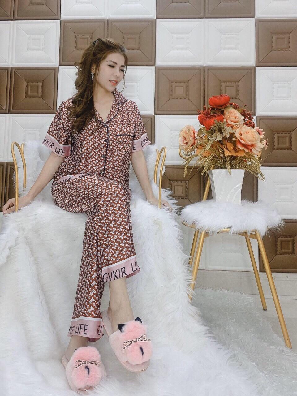 Sét pijama rằn ri satin in 3d cao cấp-QH