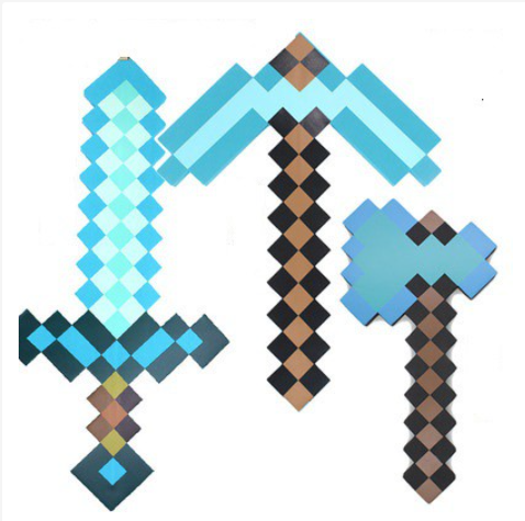 [HCM]Combo rìu kiếm cúp Mine craft kim cương