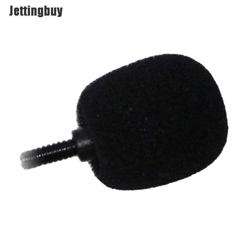 Jettingbuy 2 cái vỏ bọc micrô bằng xốp màu đen kích thước 75*60mm giúp chống tiếng ồn của gió thích hợp với mọi micrô phổ biến - INTL