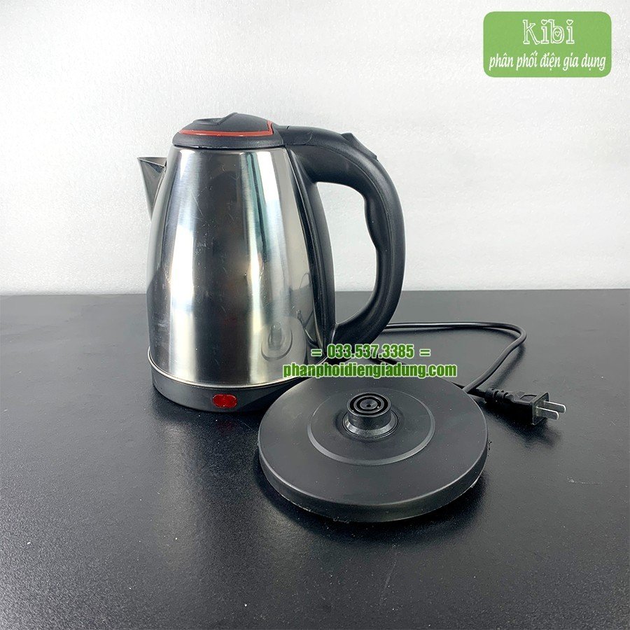 Ấm điện đun nước, ấm đun nước inox siêu bền (1.8 lít)