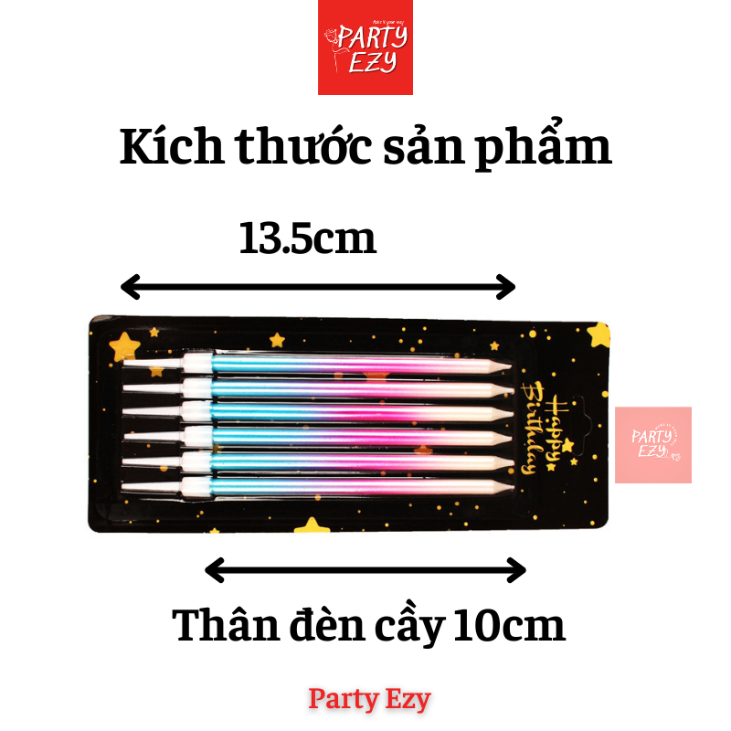 ĐÈN CẦY GRADIENT, ĐÈN CẦY MÀU LOANG - PHỤ KIỆN SINH NHẬT
