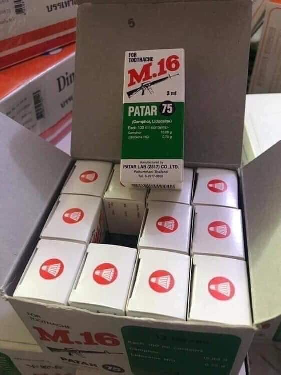 [HCM]Dầu PATAR 75M.16 trị đau nhức răng Thái Lan