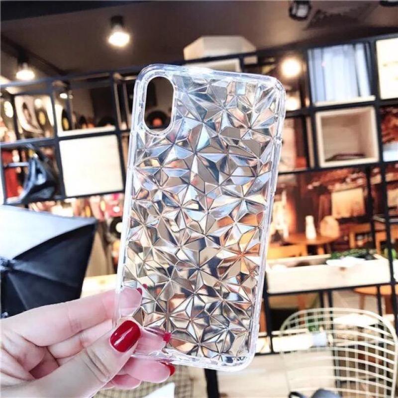 Giá Ốp Lưng Vân Kim Cương Dành Cho Các Dòng Iphone 5/5s/6/6s/7/8/7plus/8plus/X/Xs/Xs Max (Trong Suốt)
