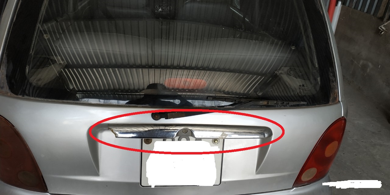 Ốp đèn soi biển số Daewoo Matiz/Chery QQ3