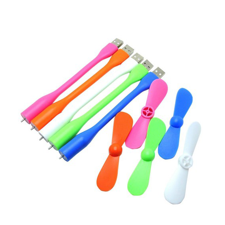 Quạt usb Mini 2 cánh uốn dẻo cực mát - Quạt 2 Cánh Rời cổng USB