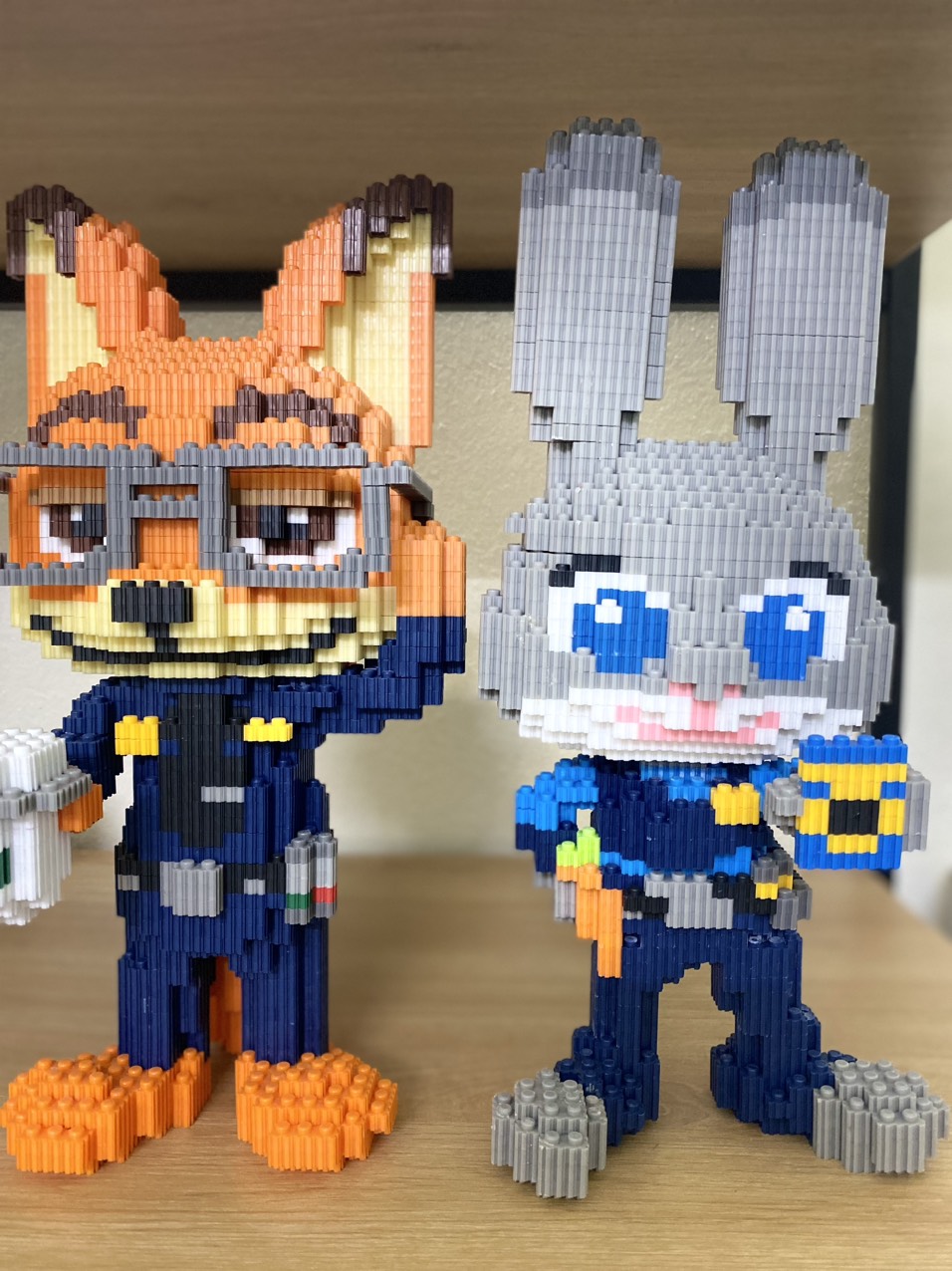 Lego 3D Cặp Cáo Thỏ 35cm Mua 1 được 2 (tặng búa lego)