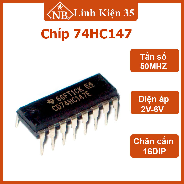 Ic 74hc147 dip16 điện áp 2v-6v