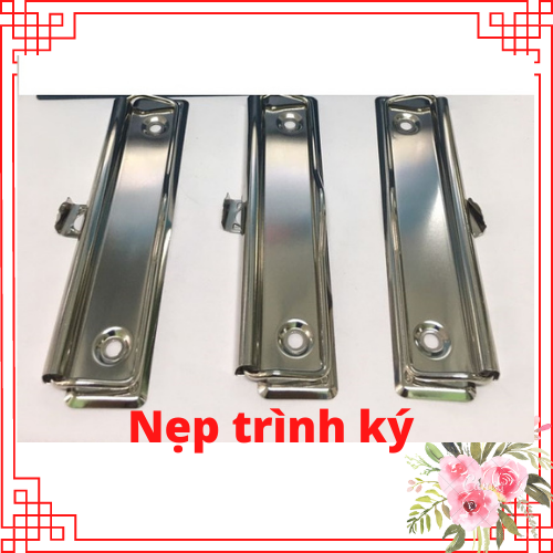 Combo 10 cái Kẹp trình ký 3 x 12cm dùng gắn lên bảng